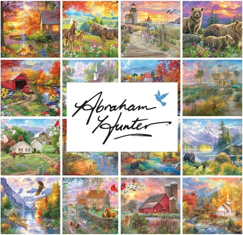 RoseArt - Abraham Hunter - Over The River- 1000 Piece Adult Jigsaw Puzzle in Kuwait