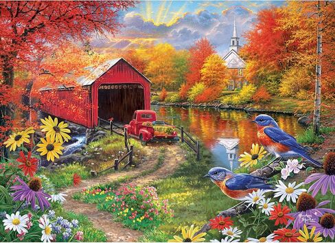 RoseArt - Abraham Hunter - Over The River- 1000 Piece Adult Jigsaw Puzzle in Kuwait