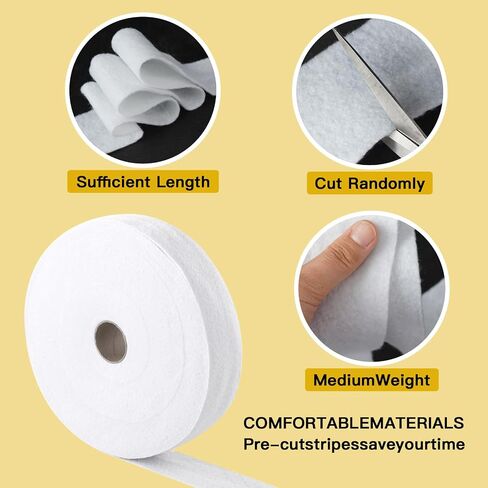 2 Roll Jelly Roll Batting Strip 2 1/2 Inch Cotton Quilt Batting On A Roll Total 100 Yards for Jelly Roll Rugs,Colossal Round Rug,Purses in Saudi Arabia