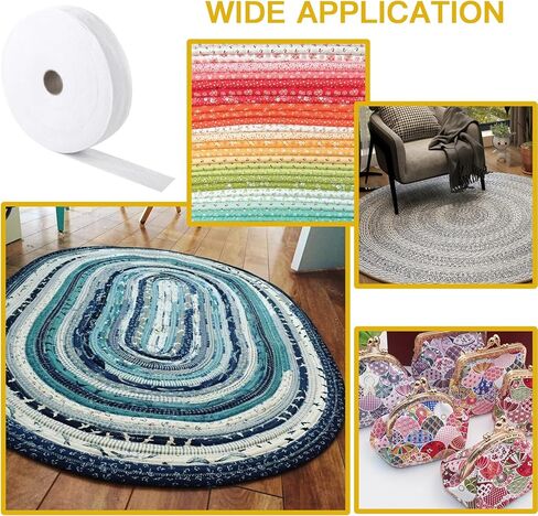 2 Roll Jelly Roll Batting Strip 2 1/2 Inch Cotton Quilt Batting On A Roll Total 100 Yards for Jelly Roll Rugs,Colossal Round Rug,Purses in Saudi Arabia