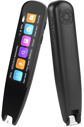 قلم قارئ المسح الضوئي لقلم مترجم فوري ثنائي الاتجاه، قلم قراءة المسح الذكي لعسر القراءة، قلم ترجمة عبر الإنترنت دون اتصال للطلاب البالغين، جهاز مترجم اللغة in Kuwait