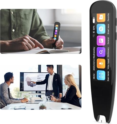 قلم قارئ المسح الضوئي لقلم مترجم فوري ثنائي الاتجاه، قلم قراءة المسح الذكي لعسر القراءة، قلم ترجمة عبر الإنترنت دون اتصال للطلاب البالغين، جهاز مترجم اللغة in Kuwait