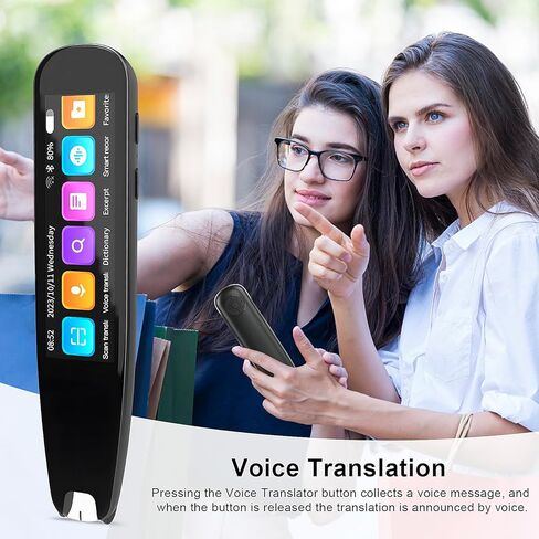 قلم قارئ المسح الضوئي لقلم مترجم فوري ثنائي الاتجاه، قلم قراءة المسح الذكي لعسر القراءة، قلم ترجمة عبر الإنترنت دون اتصال للطلاب البالغين، جهاز مترجم اللغة in Kuwait