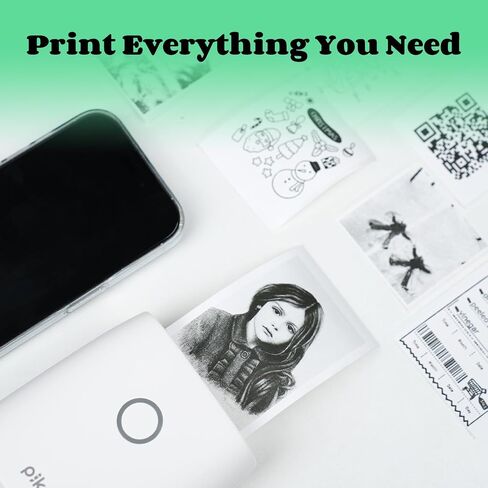 Mini Printer Paper,Notes Thermal Paper Waterproof Width 56mm Non-Adhesive for PikDik Q2,PeriPage A6 Portable Bluetooth Pocket Inkless Printer, 3 Rolls,7.7m/Roll in Saudi Arabia
