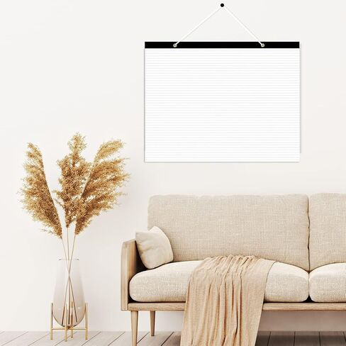 Yaridar Large Lined Paper Pad - 22" x 17" Ruled Notepad, 50 Sheets/100 Pages Legal Pads, 100 gsm White Paper Notepad Desk Pad for School, Home, Office, Business in Saudi Arabia