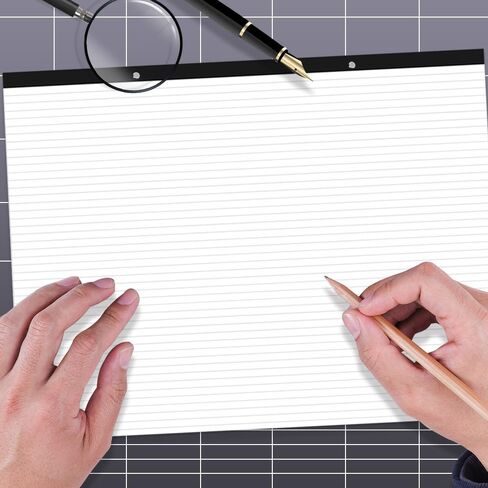 Yaridar Large Lined Paper Pad - 22" x 17" Ruled Notepad, 50 Sheets/100 Pages Legal Pads, 100 gsm White Paper Notepad Desk Pad for School, Home, Office, Business in Saudi Arabia
