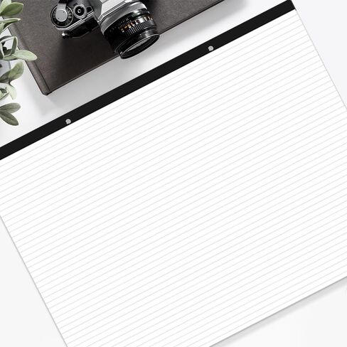 Yaridar Large Lined Paper Pad - 22" x 17" Ruled Notepad, 50 Sheets/100 Pages Legal Pads, 100 gsm White Paper Notepad Desk Pad for School, Home, Office, Business in Saudi Arabia
