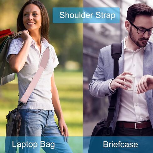 Universal Replacement Laptop Shoulder Strap, Durable 55" Adjustable Comfortable Belt with Metal Hooks for Briefcase, Computer Messenger Bag, Laptop Case Luggage/Duffel/Camera, (Black) in Kuwait