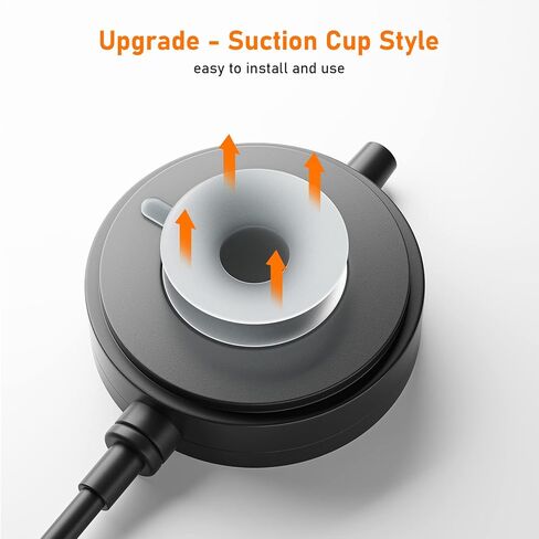 مضخة هواء لحوض السمك بكوب شفط: مضخة هواء بيزو صغيرة صامتة مطورة لخزان الأسماك، فقاعات حوض السمك موفرة للطاقة مع صمام فحص، حجر فقاعات، أنبوب هواء لخزان أسماك 15 جالون، 1 وات in Kuwait