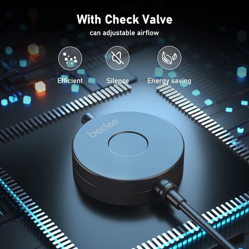 مضخة هواء لحوض السمك بكوب شفط: مضخة هواء بيزو صغيرة صامتة مطورة لخزان الأسماك، فقاعات حوض السمك موفرة للطاقة مع صمام فحص، حجر فقاعات، أنبوب هواء لخزان أسماك 15 جالون، 1 وات in Kuwait