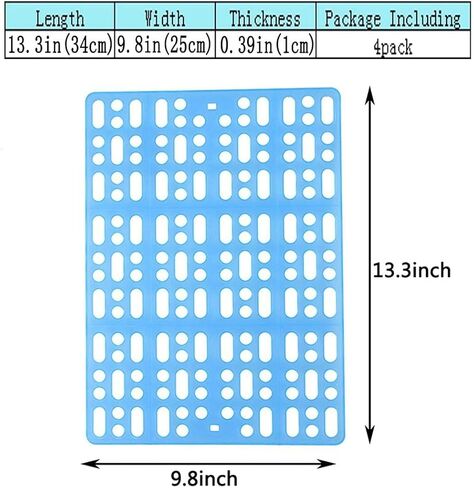Hamiledyi 12 Pcs Rabbit Cage Mats Small Animal Plastic Feet Pads Floor Mat for Pet Cats Dogs Bunny Hamster Rat Chinchilla Guinea Pig(Green) in Saudi Arabia