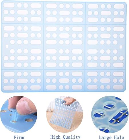 Hamiledyi 12 Pcs Rabbit Cage Mats Small Animal Plastic Feet Pads Floor Mat for Pet Cats Dogs Bunny Hamster Rat Chinchilla Guinea Pig(Green) in Saudi Arabia