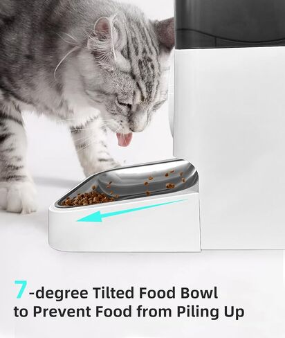 وحدة تغذية أوتوماتيكية للكلاب للقطط بسعة 4.5 لتر، تحكم في الأجزاء قابل للبرمجة، مصدر طاقة مزدوج، سهل التنظيف، تصميم مضاد للازدحام، موزع طعام الحيوانات الأليفة in Kuwait