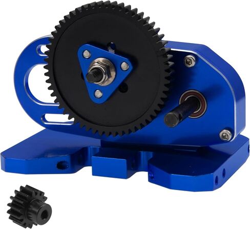 ShareGoo Aluminum 2Low Gearbox Middle Transmission w/Overdrive Gear for LCG Chassis Compatible with Axial SCX10 II III 90046 Capra TRX4 1/10 RC Crawler (Black) in Saudi Arabia