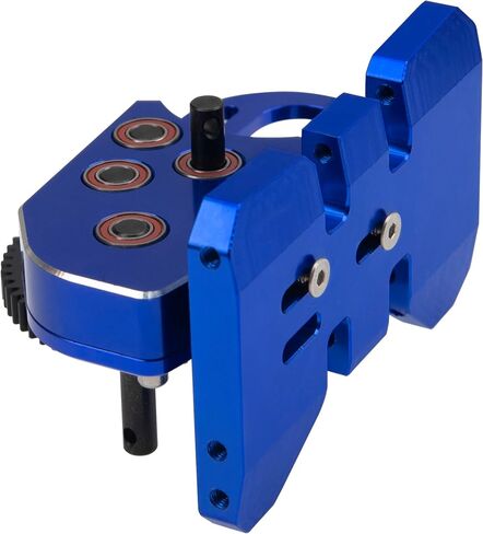 ShareGoo Aluminum 2Low Gearbox Middle Transmission w/Overdrive Gear for LCG Chassis Compatible with Axial SCX10 II III 90046 Capra TRX4 1/10 RC Crawler (Black) in Saudi Arabia