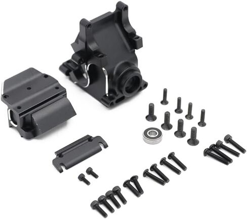 Upgraded Gearbox Case for Arrma 1/8 1/7 6S BLX Models - Typhon, Kraton, Outcast, Mojave, Notorious, Infraction, Felony, Talion, Limitless | Alloy Center Sway Bar Mount & Gearbox Bulkhead Cover (black) in Saudi Arabia