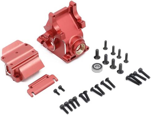 Upgraded Gearbox Case for Arrma 1/8 1/7 6S BLX Models - Typhon, Kraton, Outcast, Mojave, Notorious, Infraction, Felony, Talion, Limitless | Alloy Center Sway Bar Mount & Gearbox Bulkhead Cover (black) in Saudi Arabia