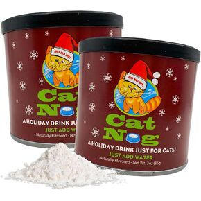 Needzo Cat Eggnog Drink Mix, Vanilla Flavored Powdered Treat, for Cats, 3 Ounces (Pack of 2)