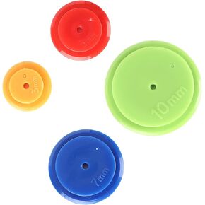 4pcs Tracing Wheel Discs, DIY Colorful Plastic Round Seam Admission Marker Set for Quilting Sewing Space Stitching Craft