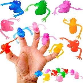 60 Pack Cute Tiny Finger Puppets Soft Little Dinosaur Pattern Stretchy Finger Toys for Kids Birthday Party Favors Funny Role Playing Toys Weird Gag Gift