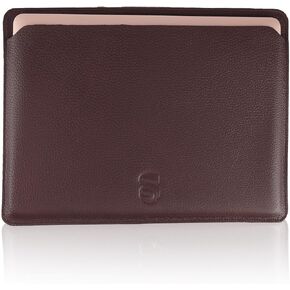 Genuine Leather 15 Inch Laptop Sleeve, MacBook Pro & Other Laptop Case Fits up to 15 Inches, Brown