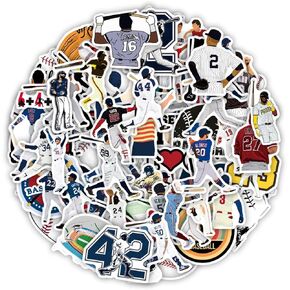 100PCS Softball Stickers, Cute Motivational Vinyl Waterproof Stickers for Water Bottles,Helmets, Luggage, Teaching Incentives, Softball Party Favors Softball Gifts for Girls Kids, Teens and Adults
