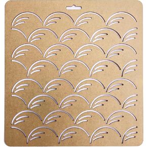 Sashiko Stencil by Acrylic - Sashiko Embroidery Pattern - Quilting Stencil | Autumn Wind