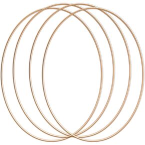 YQQYG 4PCS 12 Inch Metal Ring for Crafts, Dream Catcher Rings, Circles Hoop Floral Macrame Centerpiece Wreath Rings for Making Garlands Wedding Decorations Tassel Dream
