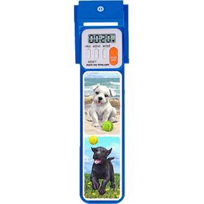 Mark My Time Reading Timer and Bookmark for Kids, Cool Bookmarks and Reading Incentives, Great Christmas Gift & Stocking Stuffer for Book Lovers - Puppies Playing
