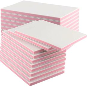 ZOENHOU 20 PCS 4 x 6 Inch White Pink Rubber Stamp Carving Blocks, Creative Soft Colorful Carving Tools for Rubber Stamps Engraving Crafts Supplies