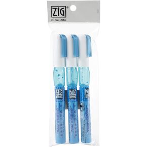 Kuretake Zig 2 Way Glue Pen 3 Variety Set, Adhesive for Professional,Artists, Crafting, Scrapbooking, Gift Card, Made in Japan