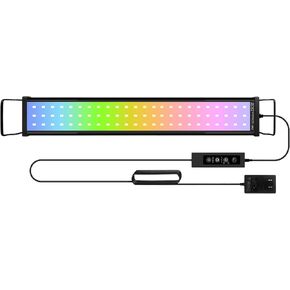 Smart Aquarium Light, LED Aquarium Light with App Control, Full Spectrum Fish Tank Light,24/7 Lighting Cycle, 5 Modes,Adjustable Timer,8 Colors,60W Fish Tank Light for 48"-55" Freshwater Planted Tank