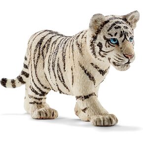 Schleich Wild Life, Animal Figurine, Animal Toys for Boys and Girls 3-8 Years Old, White Tiger Cub, Ages 3+