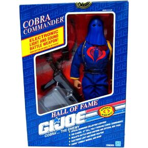 G I JOE COBRA COMMANDER- 12" Figure Hall of Fame 1991 Electric Sound & Weapon