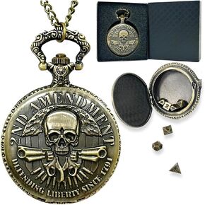 Mini Dice Set with Metal Dice Pocket Watch Shell Case