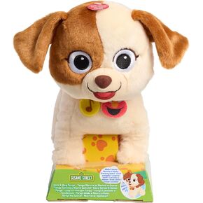 Just Play Sesame Street Walk & Wag Tango 8 Inch Plush, Sustainable Stuffed Animal, Soft Plushie, Kids Toys for Ages 18 Month
