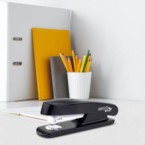 Rapesco 1756 Business Pack: 4 ECO Half Strip Staplers and 4 Boxes of 1000 x Type 26 Standard 1/4" Staples, 20 Sheet Capacity, Black in Saudi Arabia