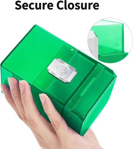 Sooez Deck Card Box for MTG with Dice Storage, 100+ Deck Case Boulder, Perfect Deck Holder for MTG Commander, Blue in Kuwait