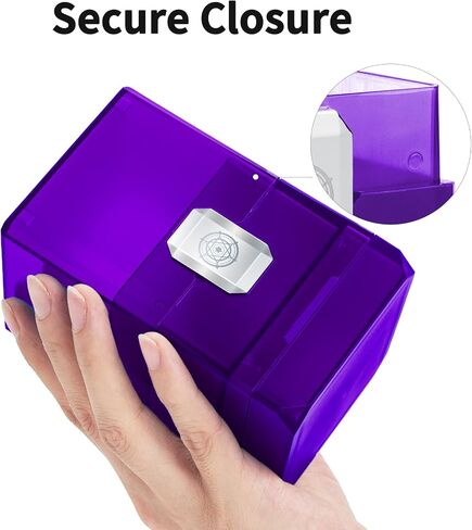 Sooez Deck Card Box for MTG with Dice Storage, 100+ Deck Case Boulder, Perfect Deck Holder for MTG Commander, Blue in Kuwait