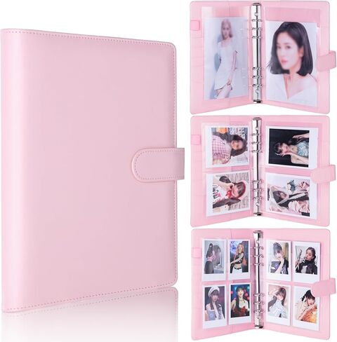 Antner A5 6 Ring Kpop Photocard Binder Card Collector with 40 Pack 1-Pocket 2-Pocket 4-Pocket Card Pages Photocard Holder Photo Album Sleeve Protectors for Organizing Trading Cards, Matcha Green in Saudi Arabia
