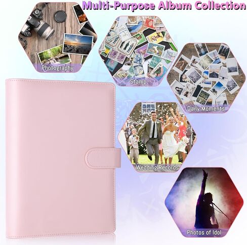 Antner A5 6 Ring Kpop Photocard Binder Card Collector with 40 Pack 1-Pocket 2-Pocket 4-Pocket Card Pages Photocard Holder Photo Album Sleeve Protectors for Organizing Trading Cards, Matcha Green in Saudi Arabia