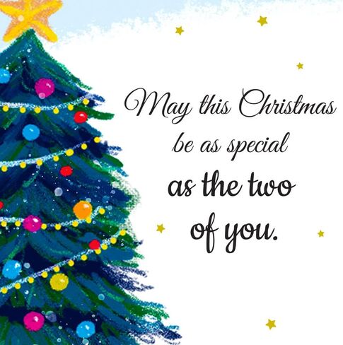 Prime Greetings Christmas Card Sister and Brother In Law (Husband), Made in America, Eco-Friendly, Thick Card Stock with Premium Envelope 5in x 7.75in, Packaged in Protective Mailer in Kuwait