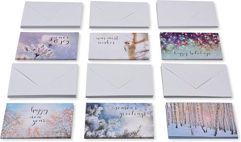 American Greetings Blank Holiday Cards with Envelopes, Winter Nature (48-Count) in Kuwait