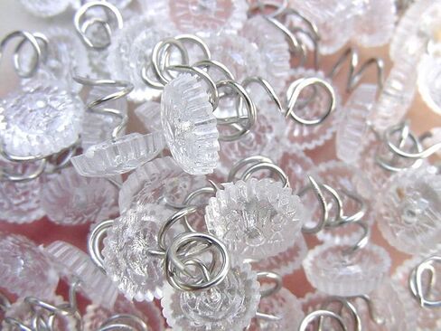 Attmu 60 Pcs Upholstery Tacks Headliner Pins Clear Heads Twist Pins for Slipcovers and Bedskirts, 0.5 Inches Bed Skirt Pins in Saudi Arabia