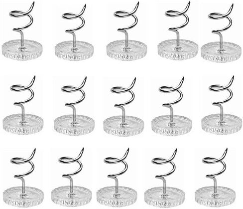 60 قطعة من دبابيس التنجيد من Attmu، دبابيس ملتوية ذات رؤوس شفافة للأغطية المنزلقة وتنانير السرير، دبابيس تنورة السرير مقاس 0.5 بوصة in Kuwait