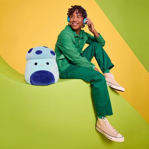 Squishmallows Original 16-Inch Ankur Teal Mushroom with Fuzzy Blue Spots and Belly - Official Jazwares Large Plush in Saudi Arabia