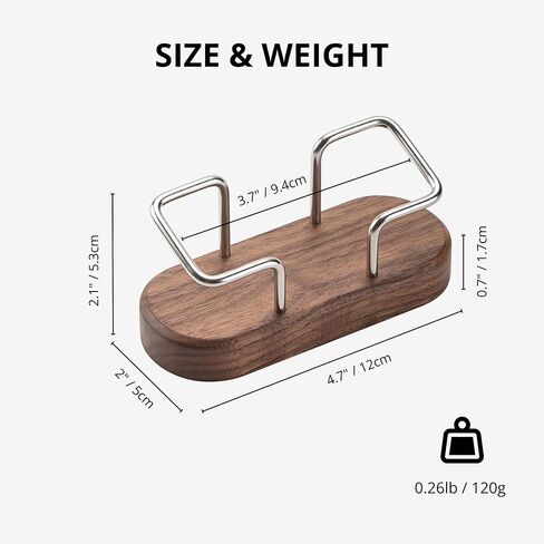 muso wood Business Card Holder for Desk, Wooden Creative Business Card Display for Desk, Wood Business Card Stand for Office, Tabletop (Walnut 1pack) in Saudi Arabia