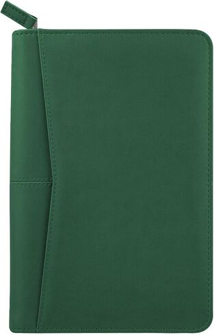 Junior Padfolio Portfolio with 5 x 8 Writing Pad, A5 Business Portfolio Binder Folder Organizer Multi-Function Combination Case for Women, Green in Kuwait