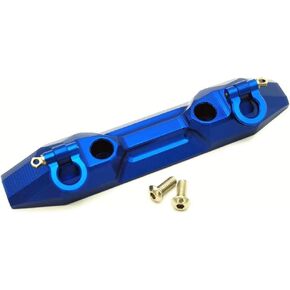 Aluminum Rear Bumper with Hook D-Rings Blue for Traxxas E-Revo VXL Brushless 2.0 5335X