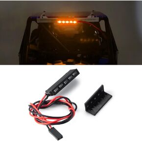 RC LED Lights 32mm 65mm RC Brake Light Stop Lamp for 1/10 RC Crawler Axial SCX10 90046 Wraith RR10 TRX4 D90 (65mm-Red)